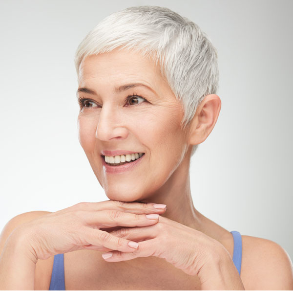 Woman representing eye plastic surgery or bleparoplasty