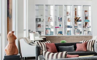 medical spa products display