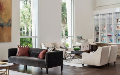 plastic surgery lounge area